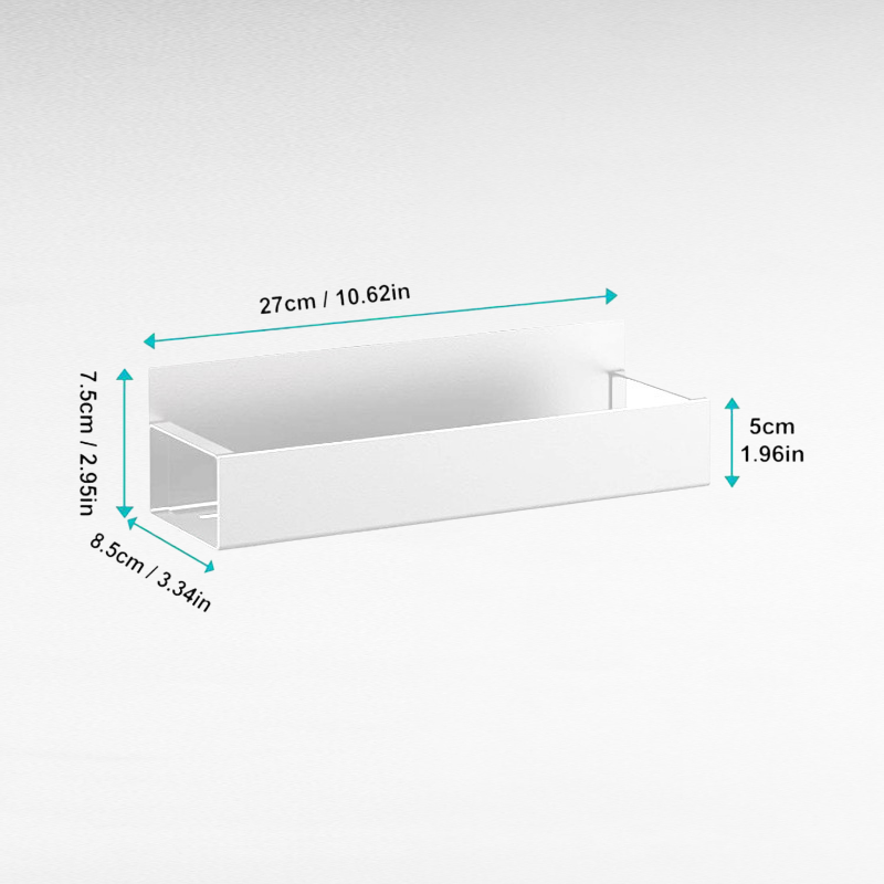No installation required for this refrigerator magnetic storage rack