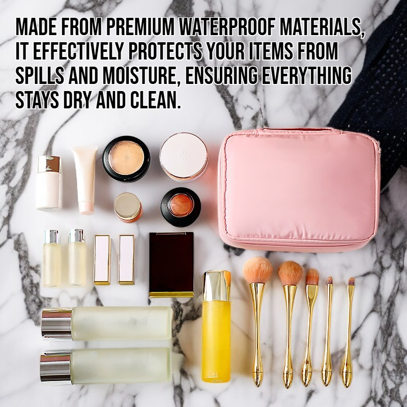 Portable large capacity waterproof wash bag with handle