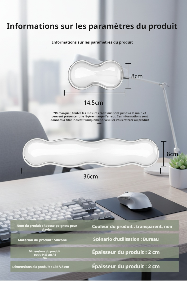 Repose-main ergonomique pour souris d'ordinateur