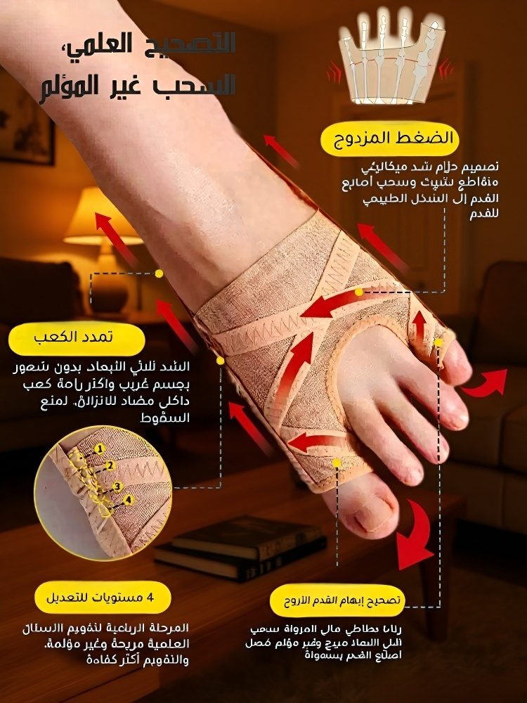 دعامة إصلاح إبهام القدم الأروح من نسيج شبكي