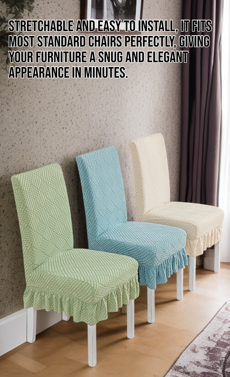Anti slip thickened chair backrest integrated chair cover on dining chair