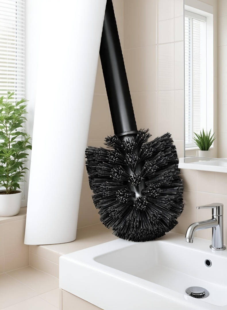 위생적인 소재의 변기 청소 브러시