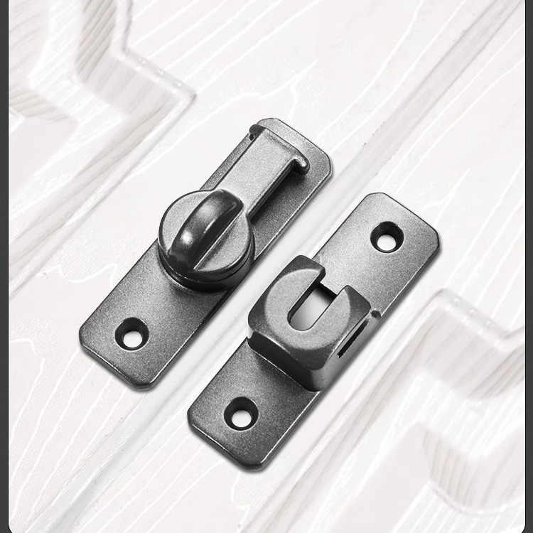 No-Drill Aluminum Alloy Door Lock Catch