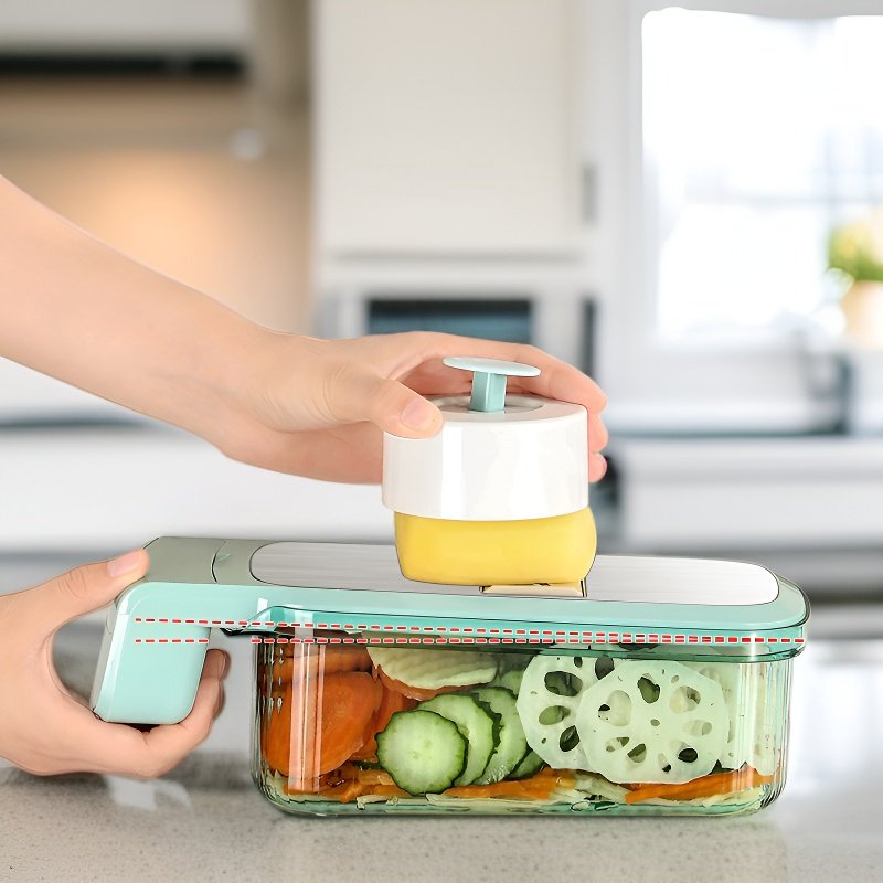 安全で水切れの良い素材で作られた多機能野菜カッター