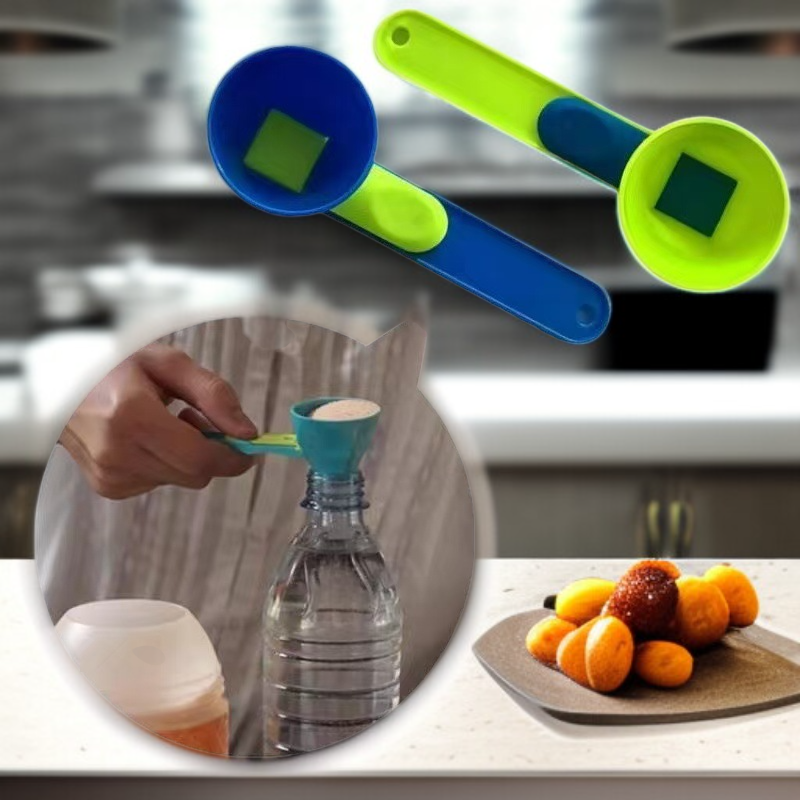 2 Pack Kreative Schiebe Löffel auslaufsicher Löffel Milch Pulver Kaffee Tragbare Mini