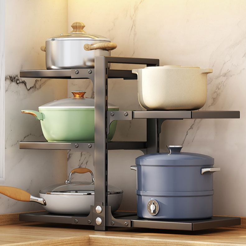 Estante de cocina multifuncional de varias capas para debajo del fregadero