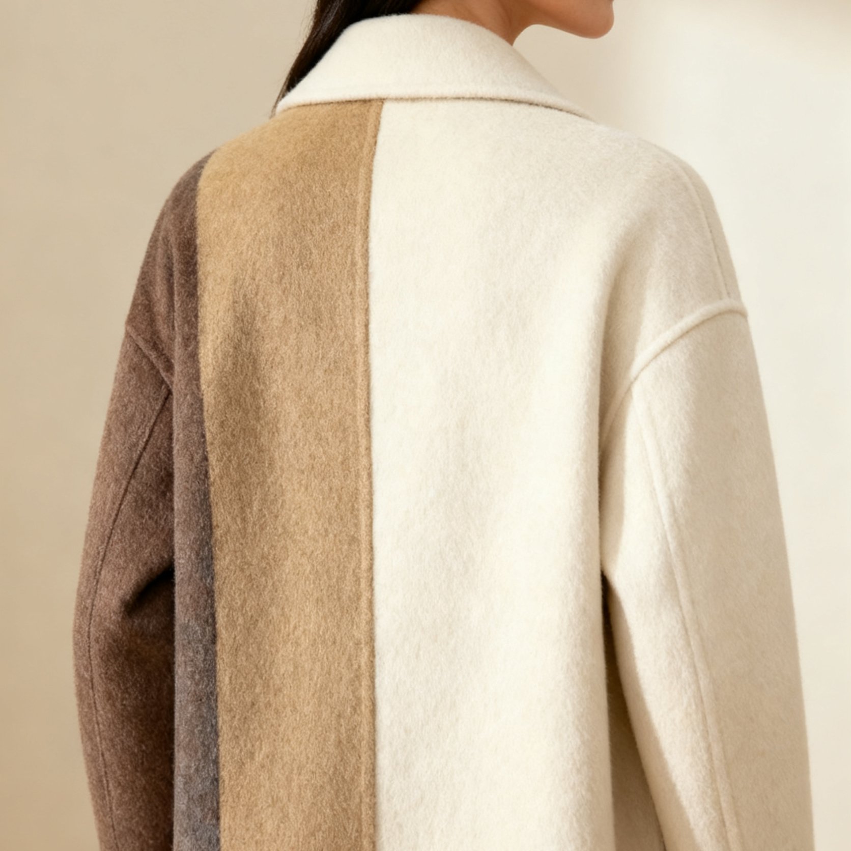 여성용 캐시미어 오버사이즈 코트