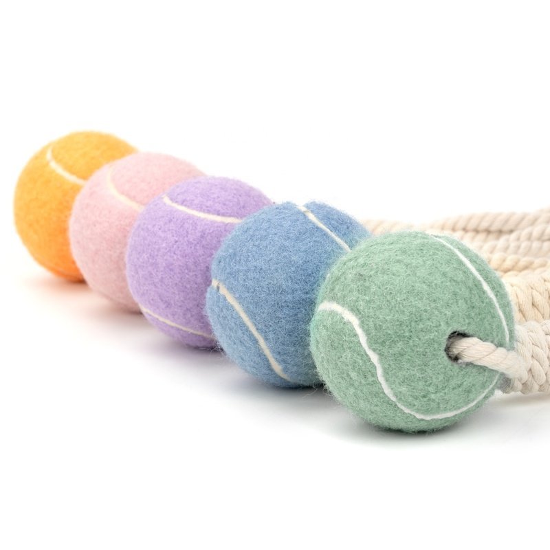 Pelota de tenis interactiva para limpieza dental de mascotas