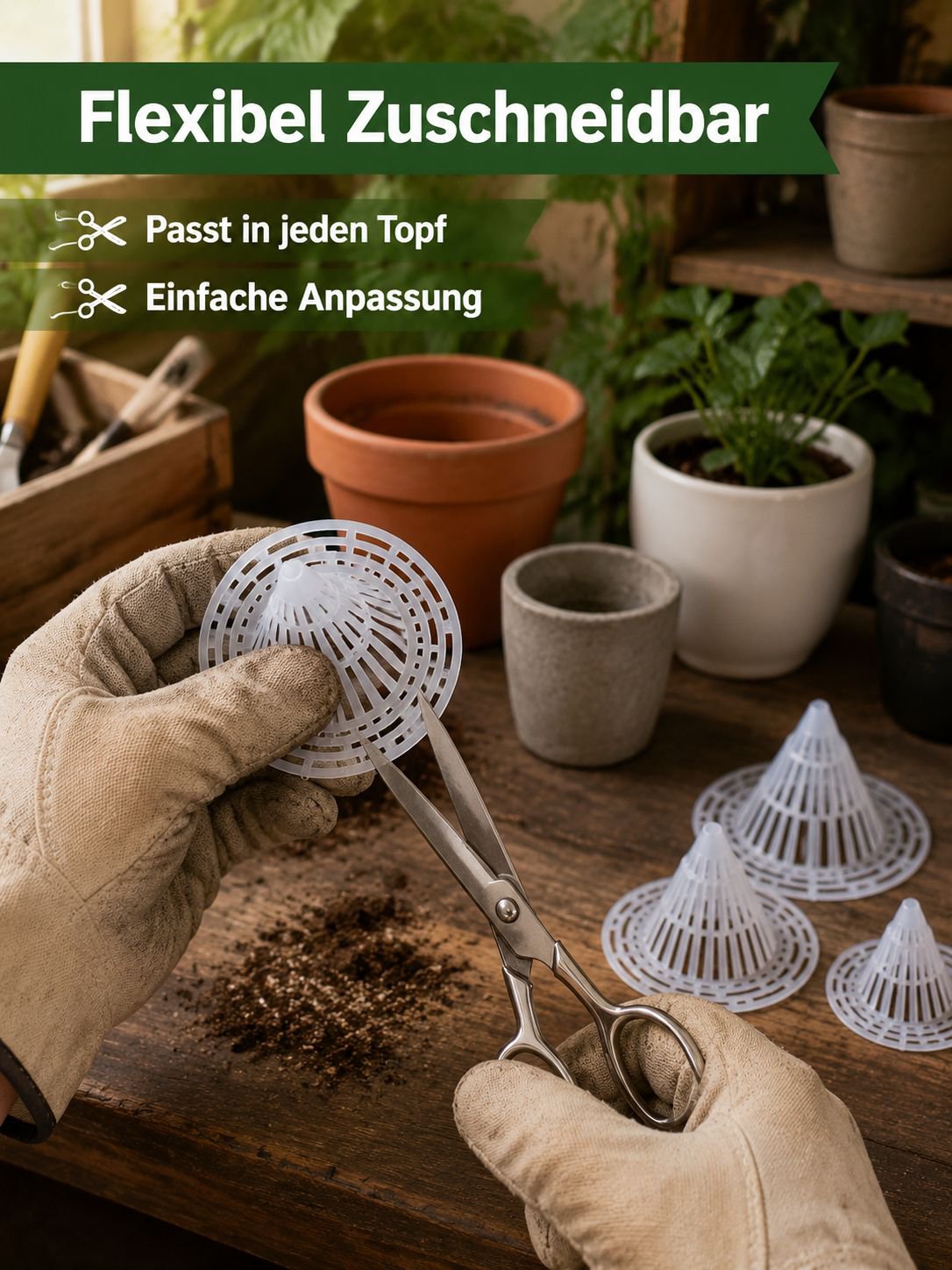 Atmungsaktive Anti-Fäulnis-Blumentopf-Abflussmatte