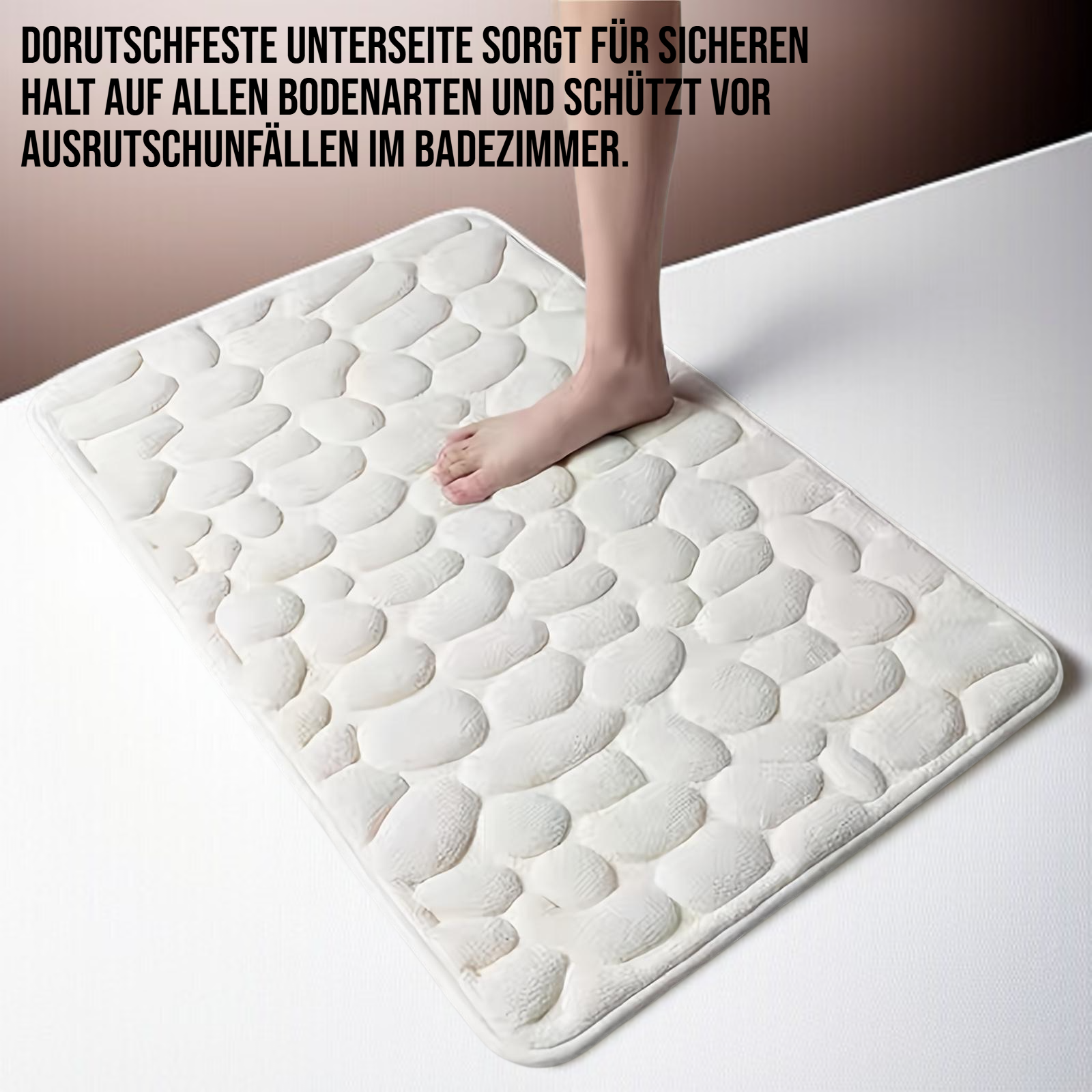 Saugfähige Anti-Rutsch-Matte aus Korallenvlies für das Badezimmer