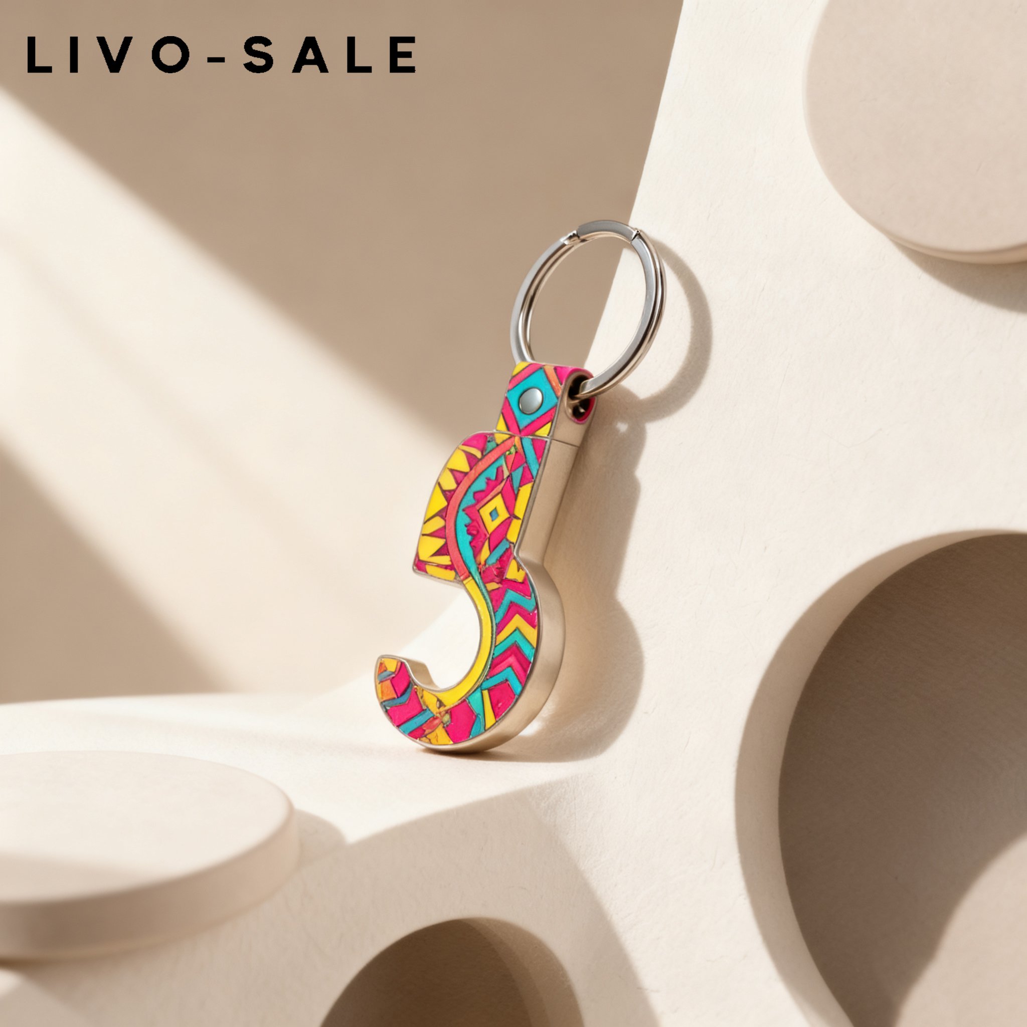 심플 키링 6개 세트 전체 이미지