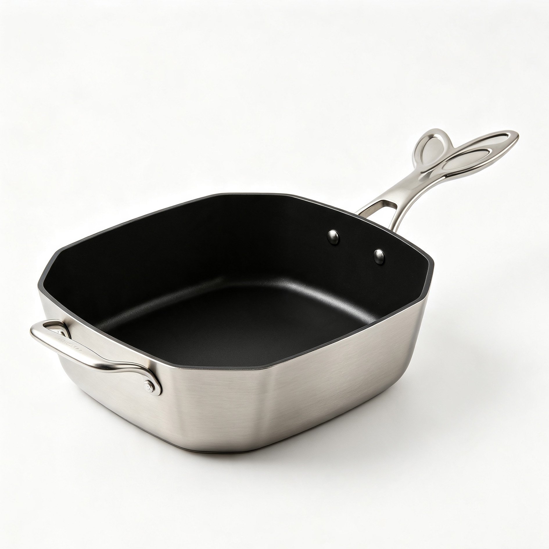 Stainless Steel Multi-functional Cooking Pot close-up view