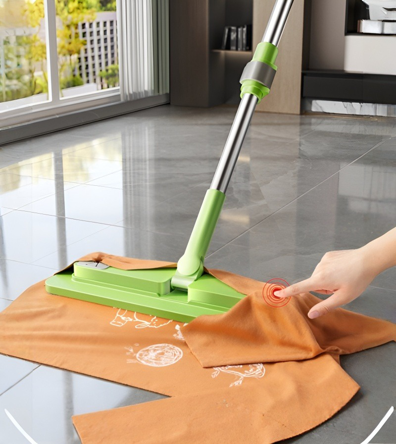 Wet and Dry Mop with Clip Design for Versatile Cleaning