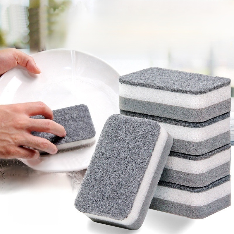 Esponja de limpieza doble capa gruesa