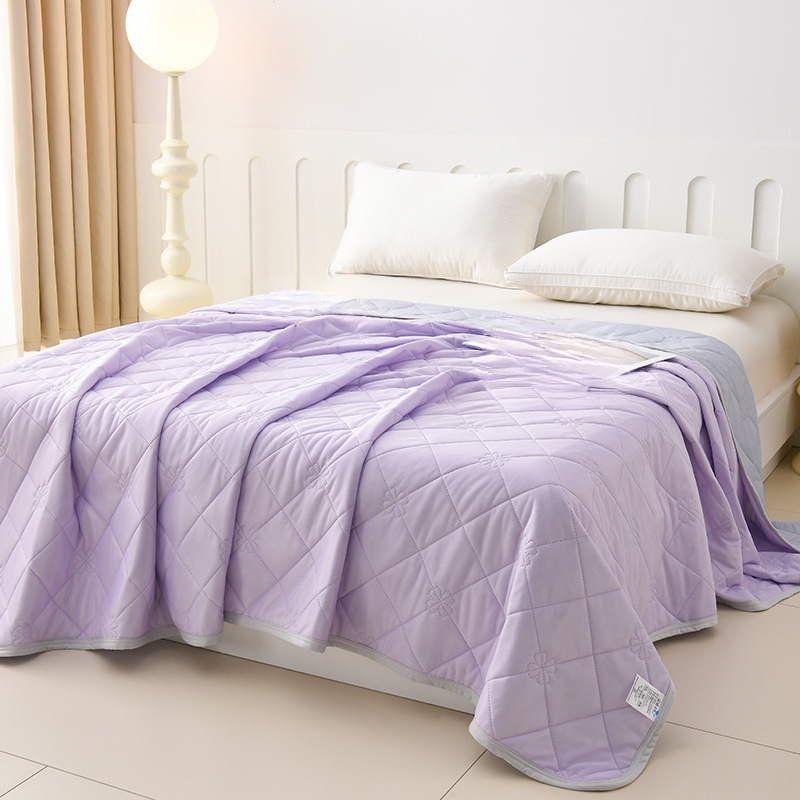 Colcha de Verano Refrescante de Seda Tipo Helado, Apta para Bebés y Madres