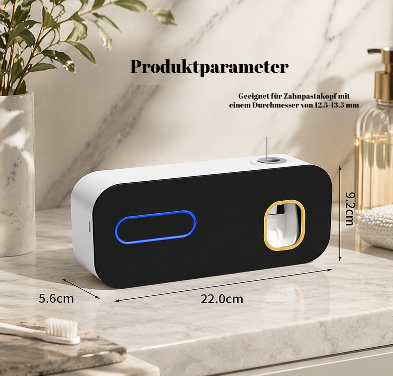 Intelligenter UV-Zahnbürsten-Sterilisator mit Wandhalterung und Zahnbürstenablage