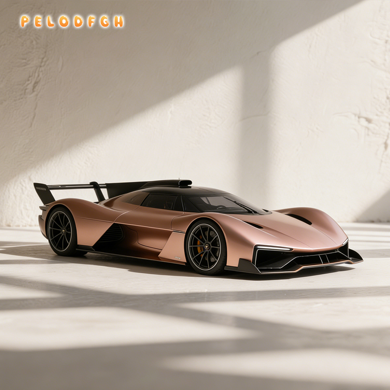 Závodní elektrické auto s pohonem všech čtyř kol na trávě