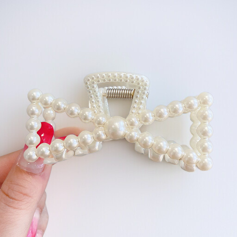 Close-up of advanced style large hair clip