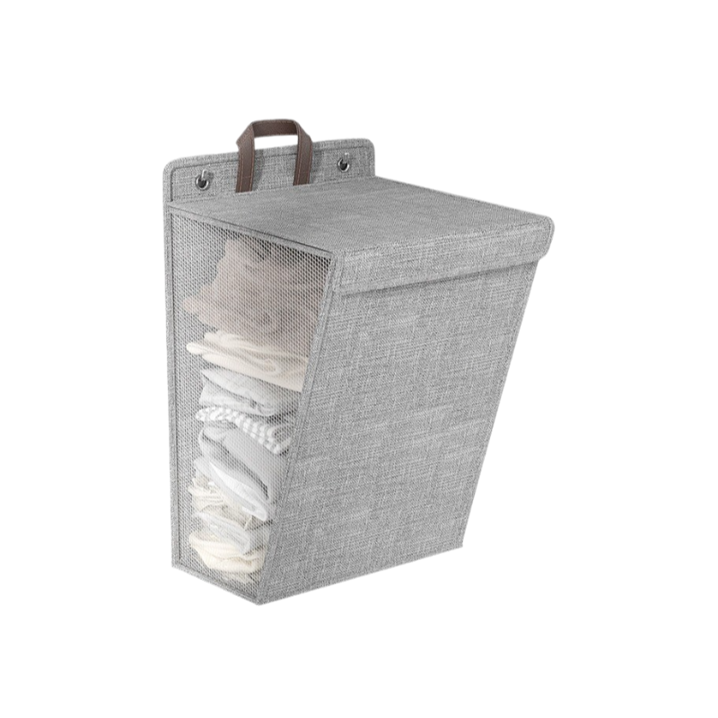 コットンとリネンの衣類収納バスケット