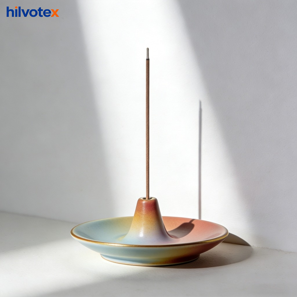 Ceramic decorative incense holder