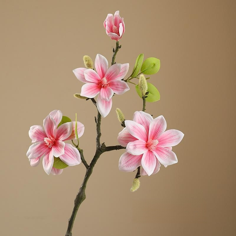Retro Zen Home Artificial Magnolia Flower Landscape Decoration