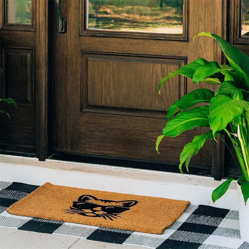 심플 실크 원형 매트 