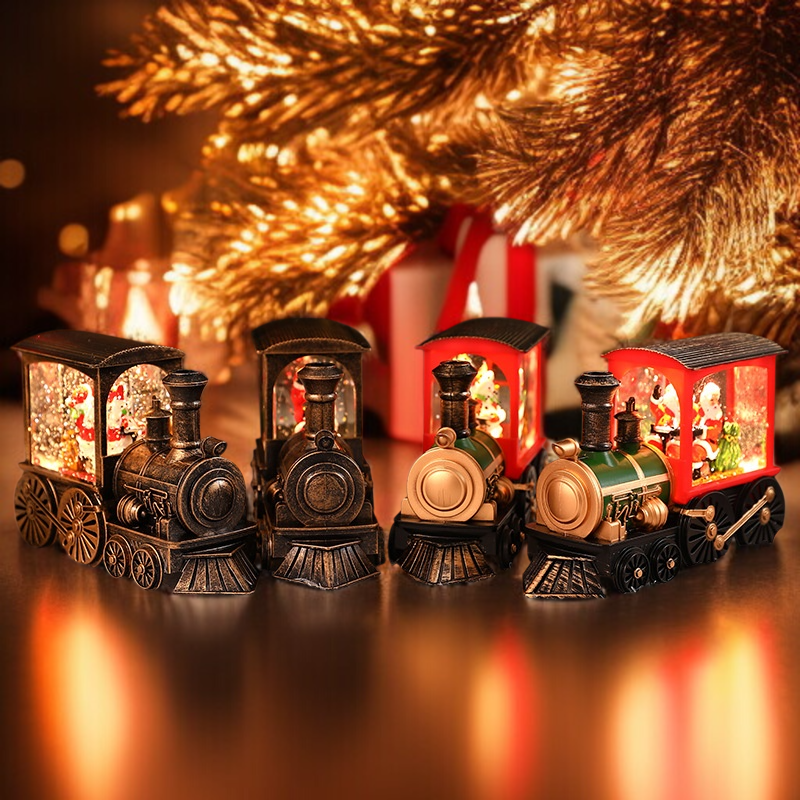 파티 데코로 어울리는 크리스마스 기차 오브제