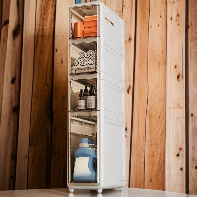 スリット式引き出し収納キャビネット