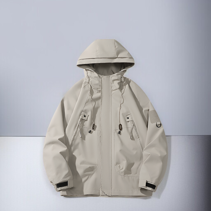 男女兼用アウトドアジャケット 日系ミニマルデザイン 防風・防雨