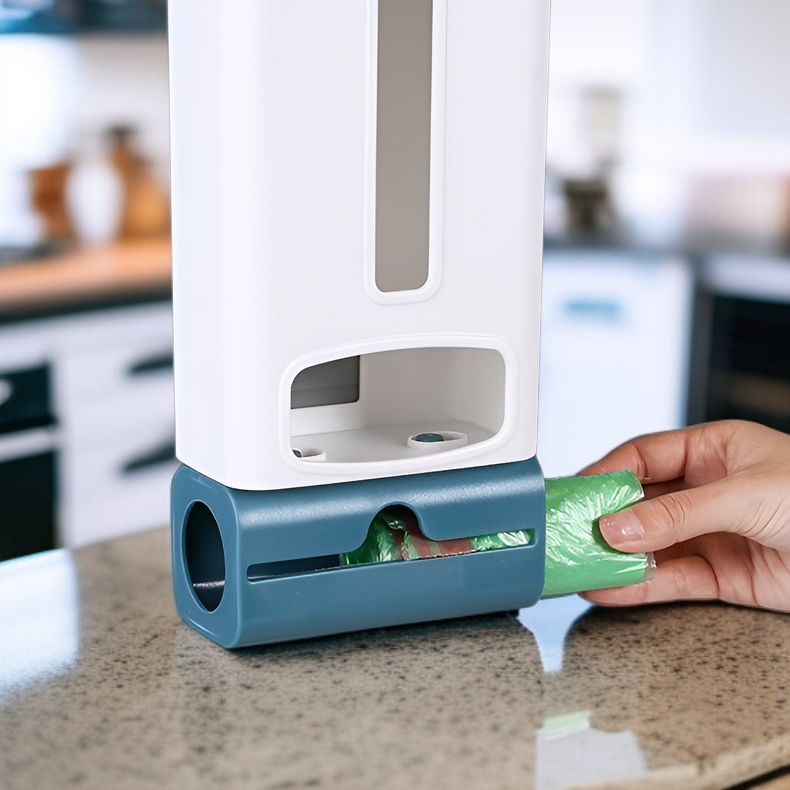 Kitchen Wall-mounted Trash Bag Organizer Plastic Bag Dispenser