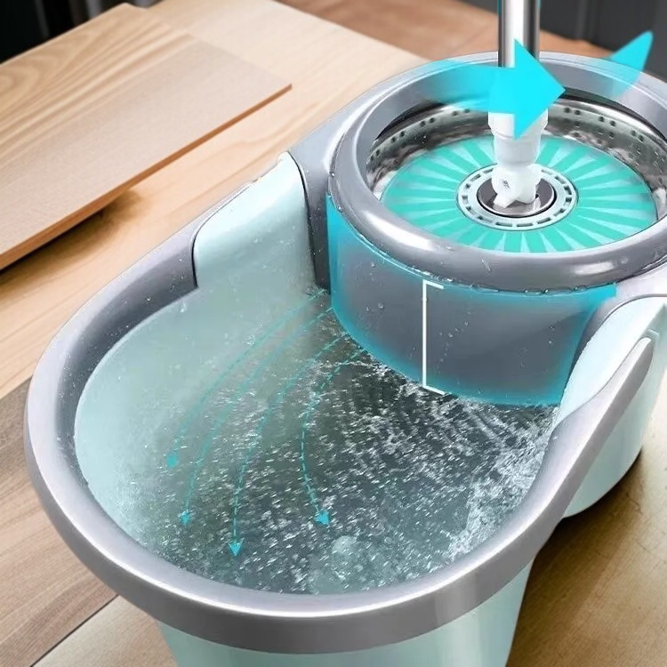 가정용 원터치 전자동 회전 밀대 손세탁 밀대통 게으름뱅이 밀대통 탈수 세트