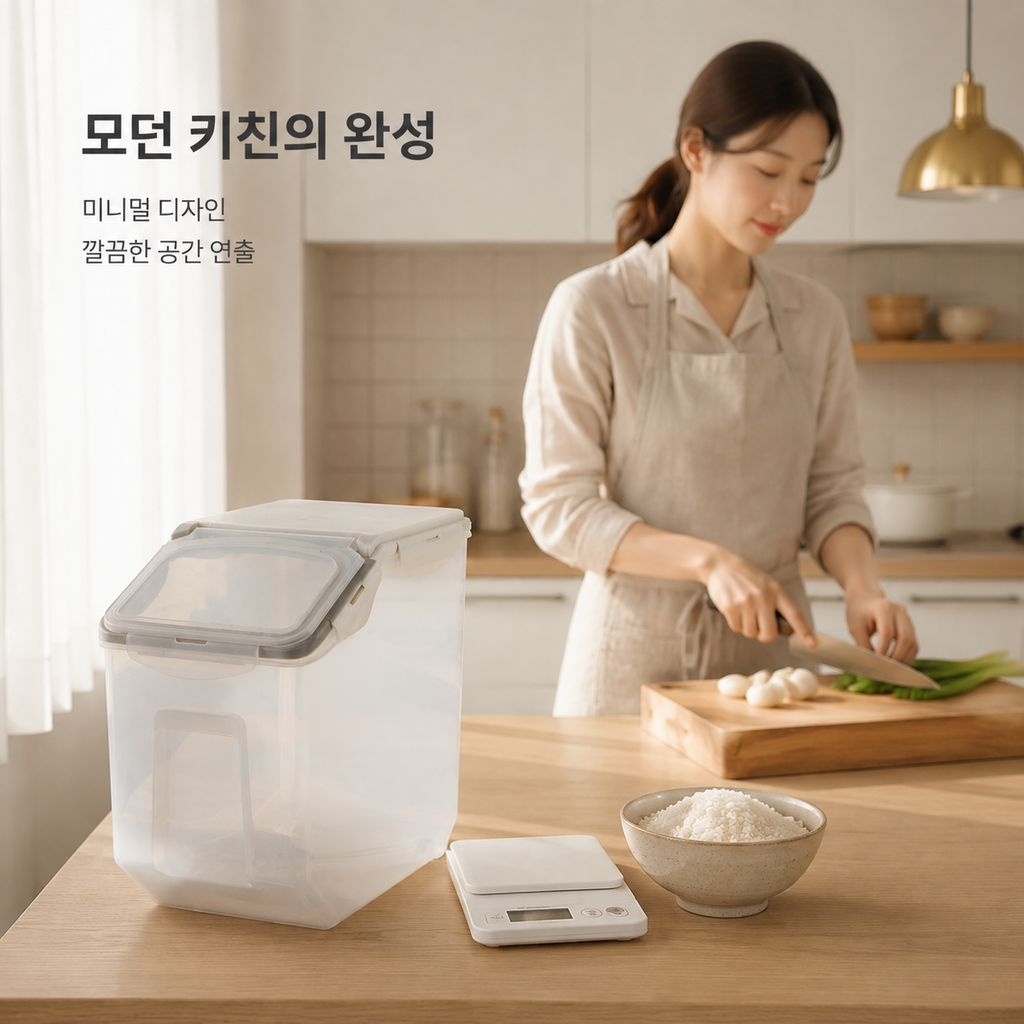 대용량 두꺼운 밀가루 보관통