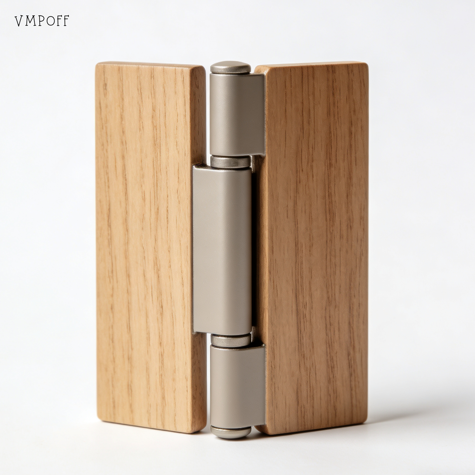 無垢材エッジの金属ヒンジ（10個）