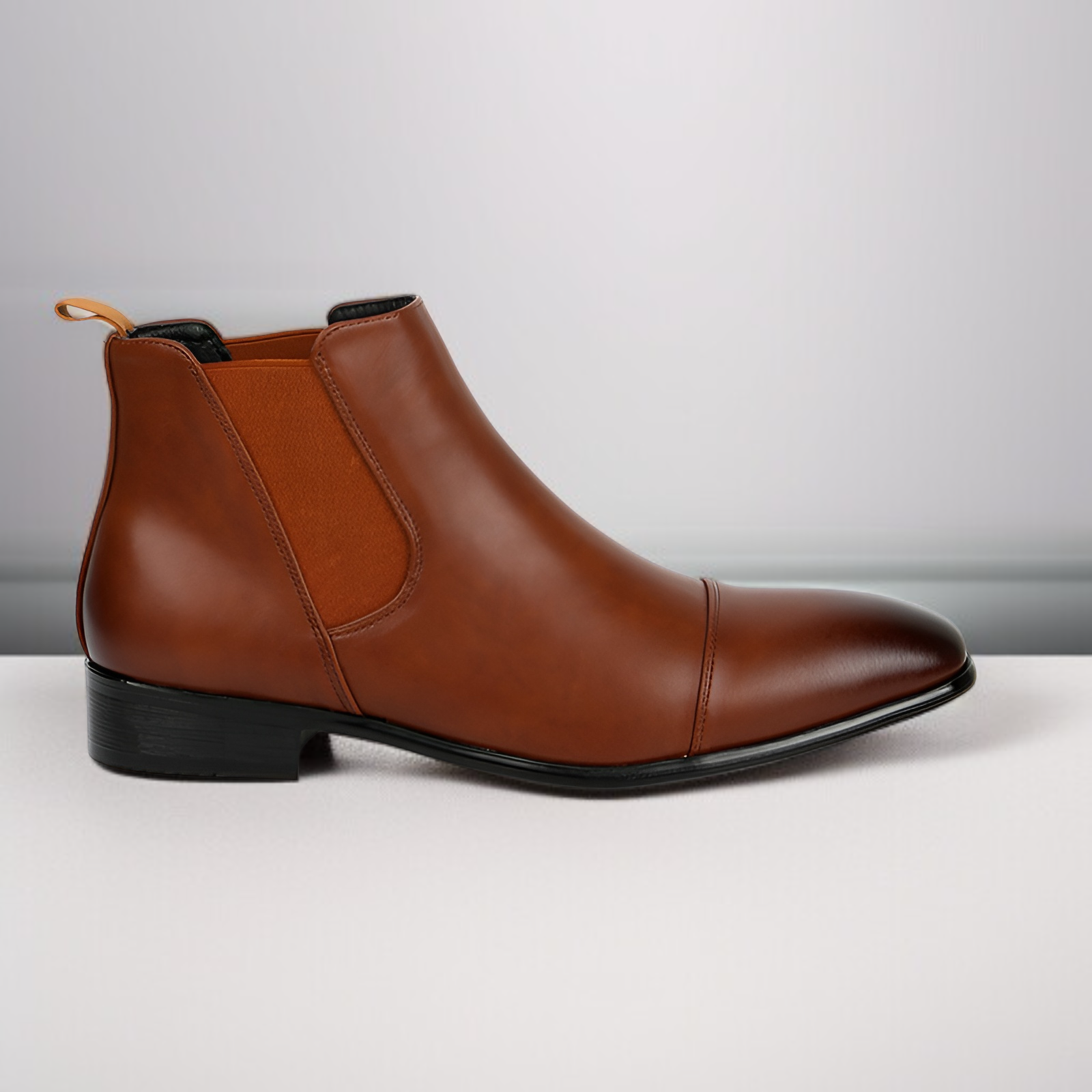 メンズ ブリティッシュスタイル レトロチェルシーブーツ