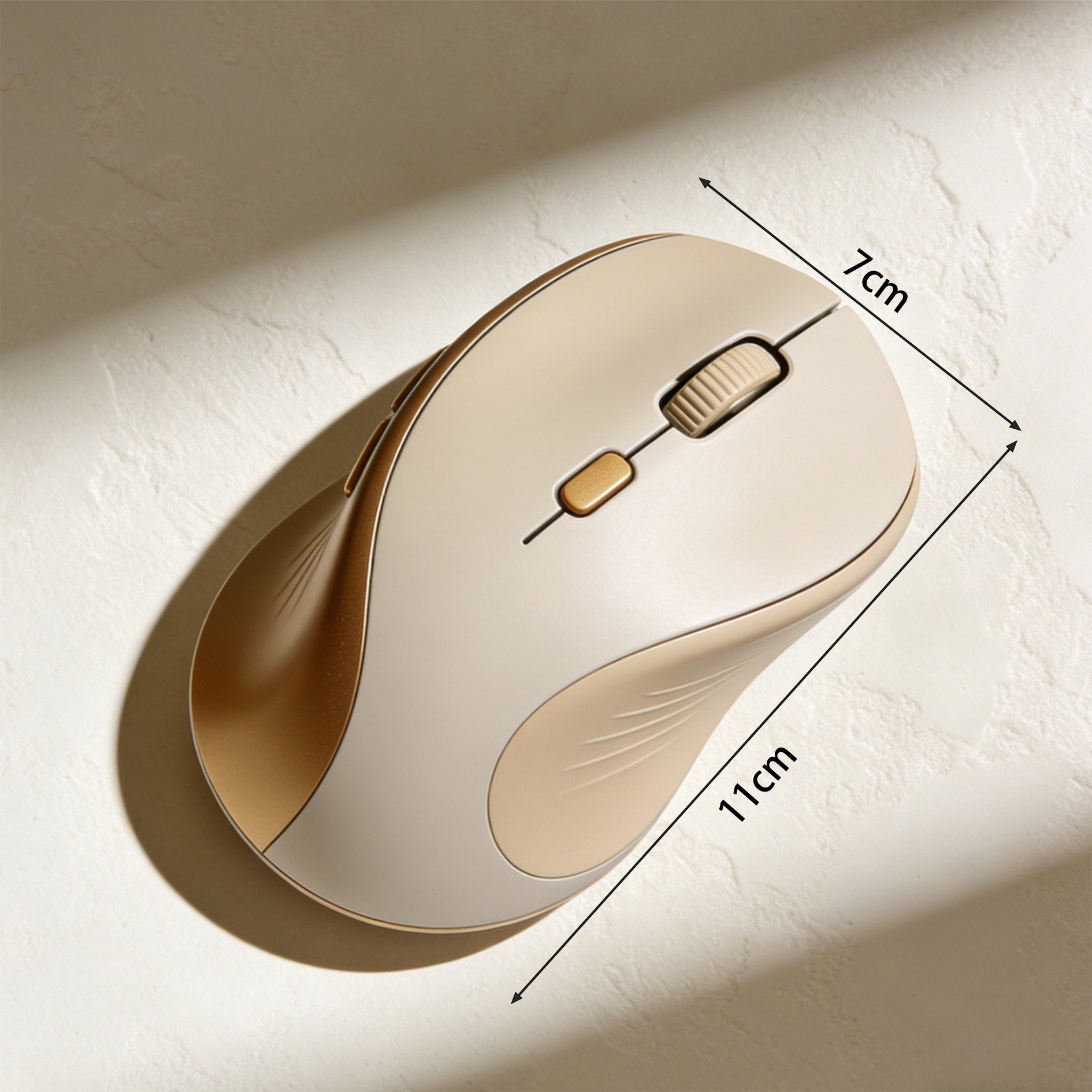 Ergonomic silent mouse for office use