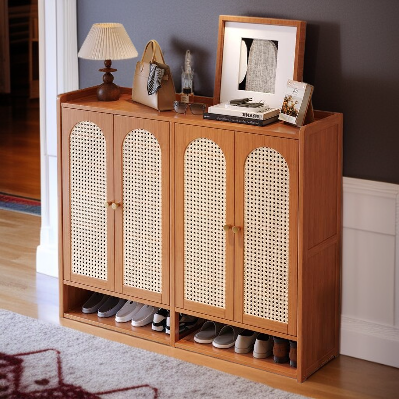 直立式高級感家用門口大容量收納鞋架