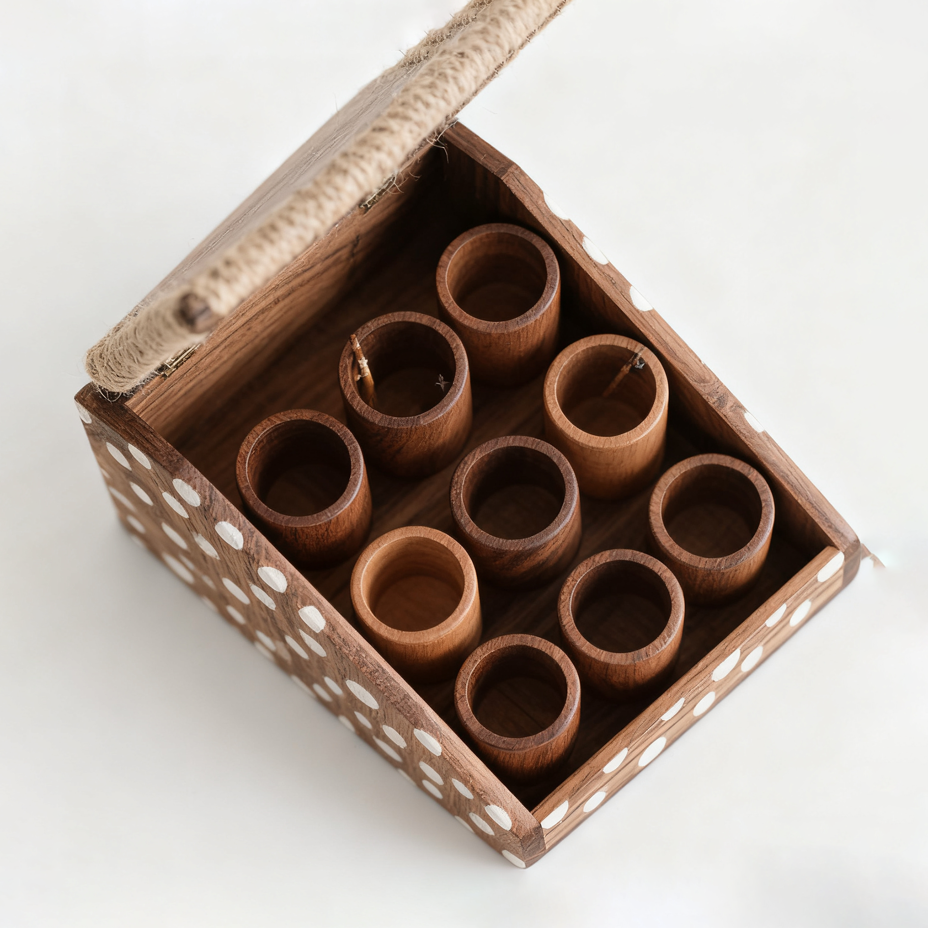 木製デザインペンホルダー 