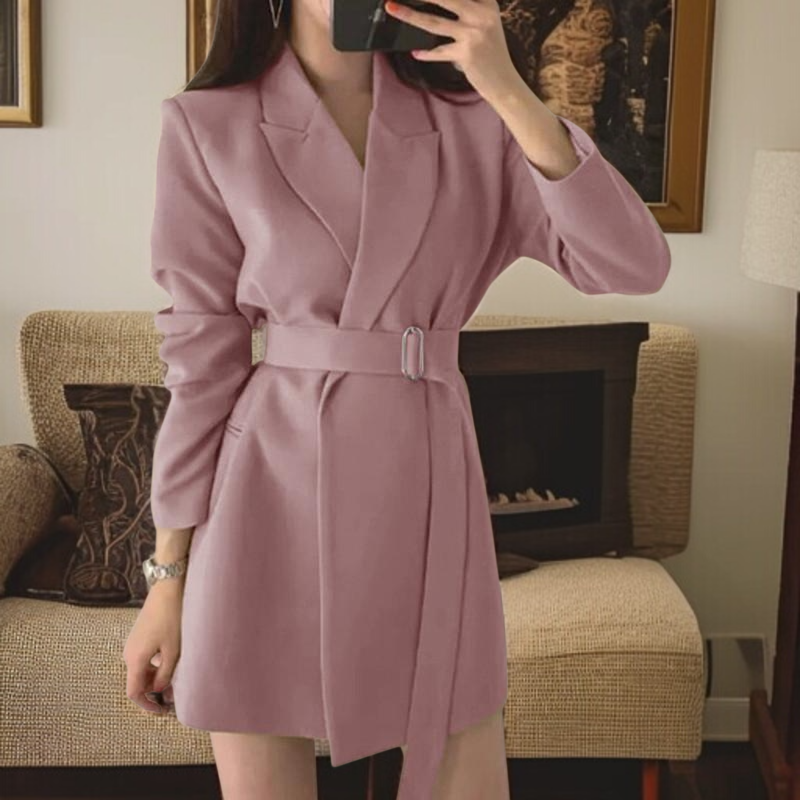 퀸카 레이스 슈트 통근 트렌치코트 클래식 통근 정장