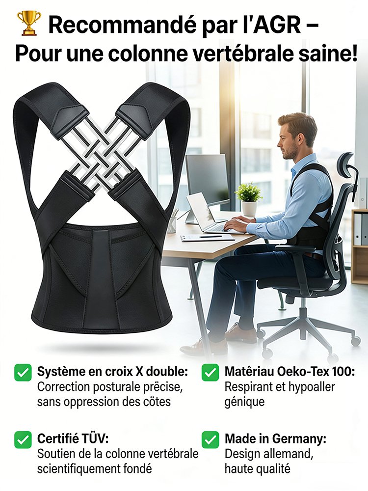 Correcteur de posture indispensable pour soins corporels