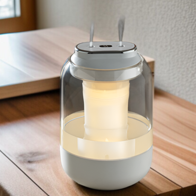 新しいダブルスプレー大容量加湿器家庭用寝室雰囲気ライト大霧量静音スプレーUSB清浄機