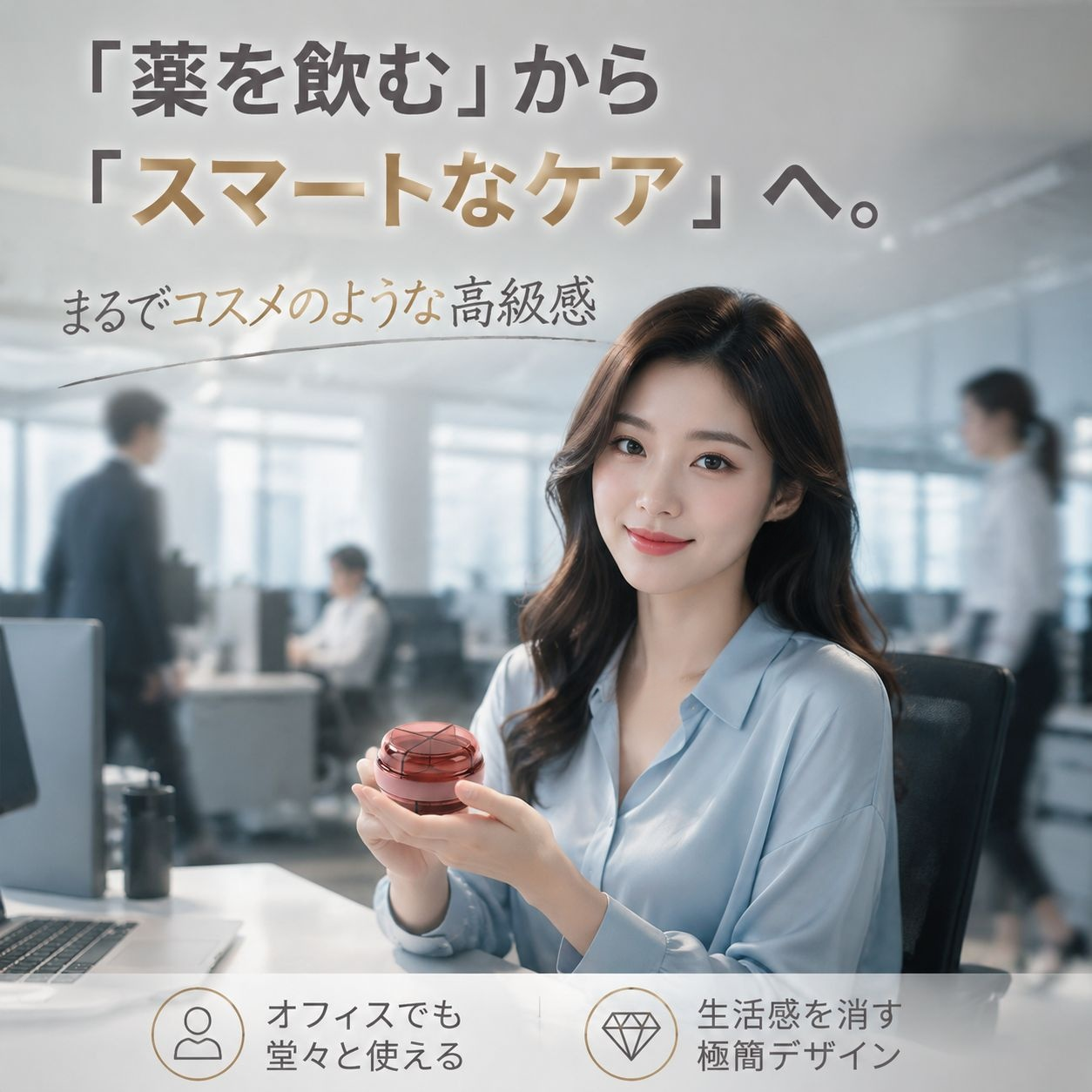 旅行携帯防湿防塵ピルケース 二重層大容量薬整理ボックス