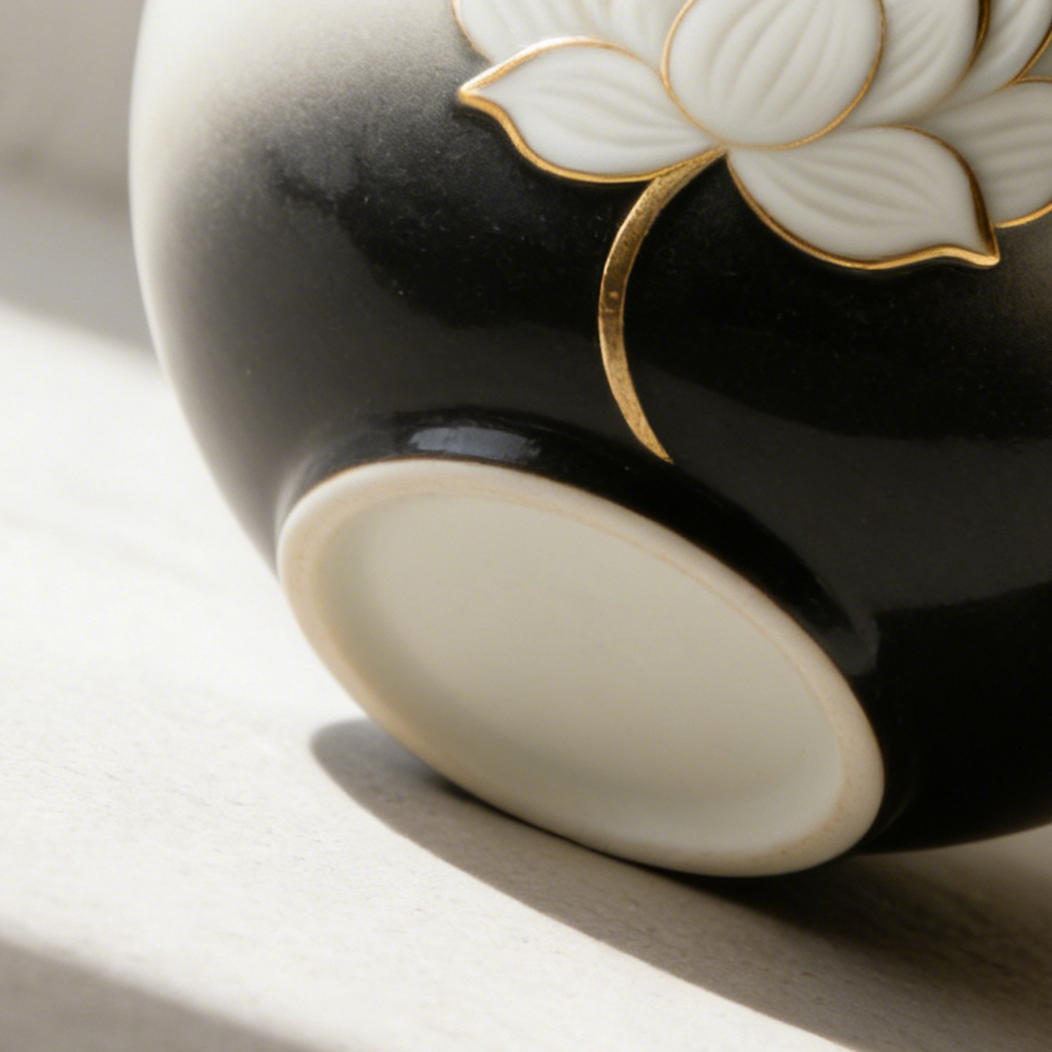  ชุดถ้วยเซรามิคลายบัว (5 ชิ้น)