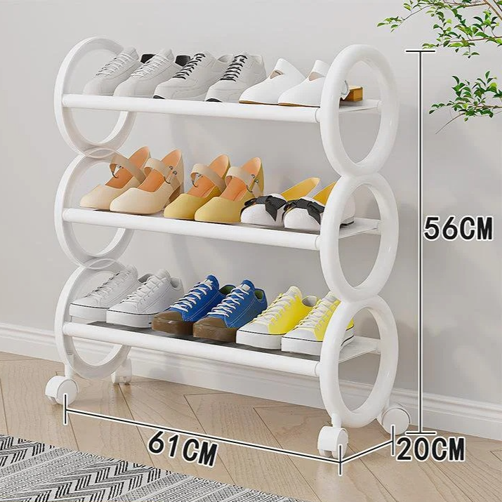 Multi layer household simple shoe rack