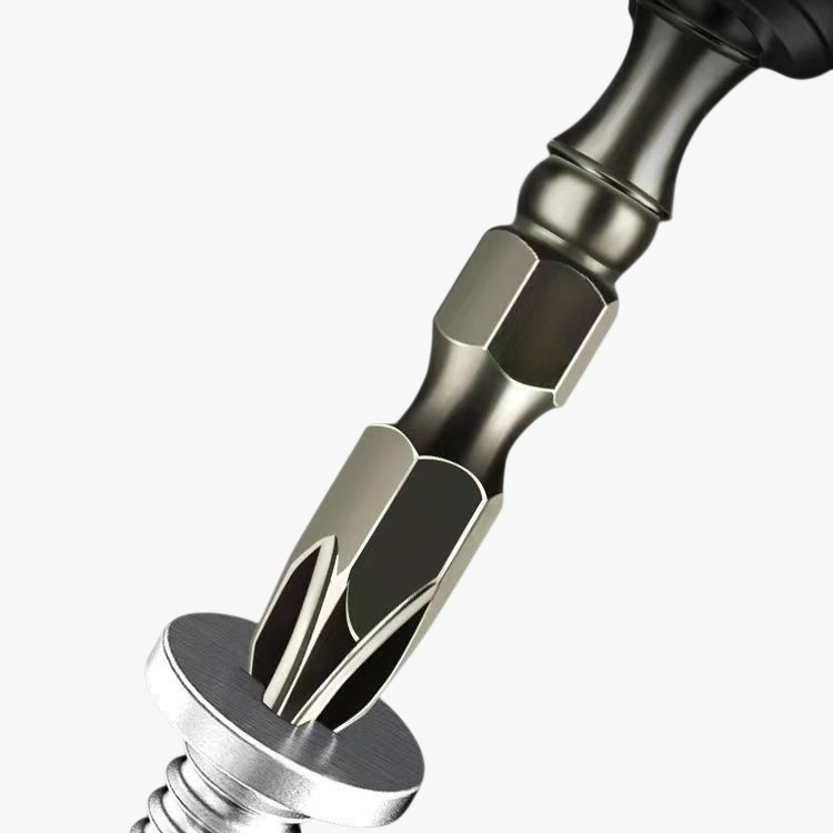 High strength double section tungsten steel small head screwdriver head