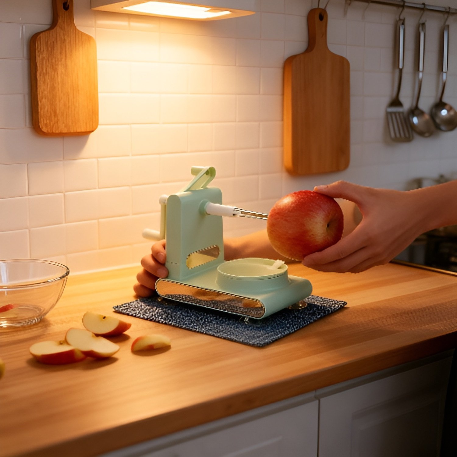 Szybka, ręczna obieraczka do jabłek