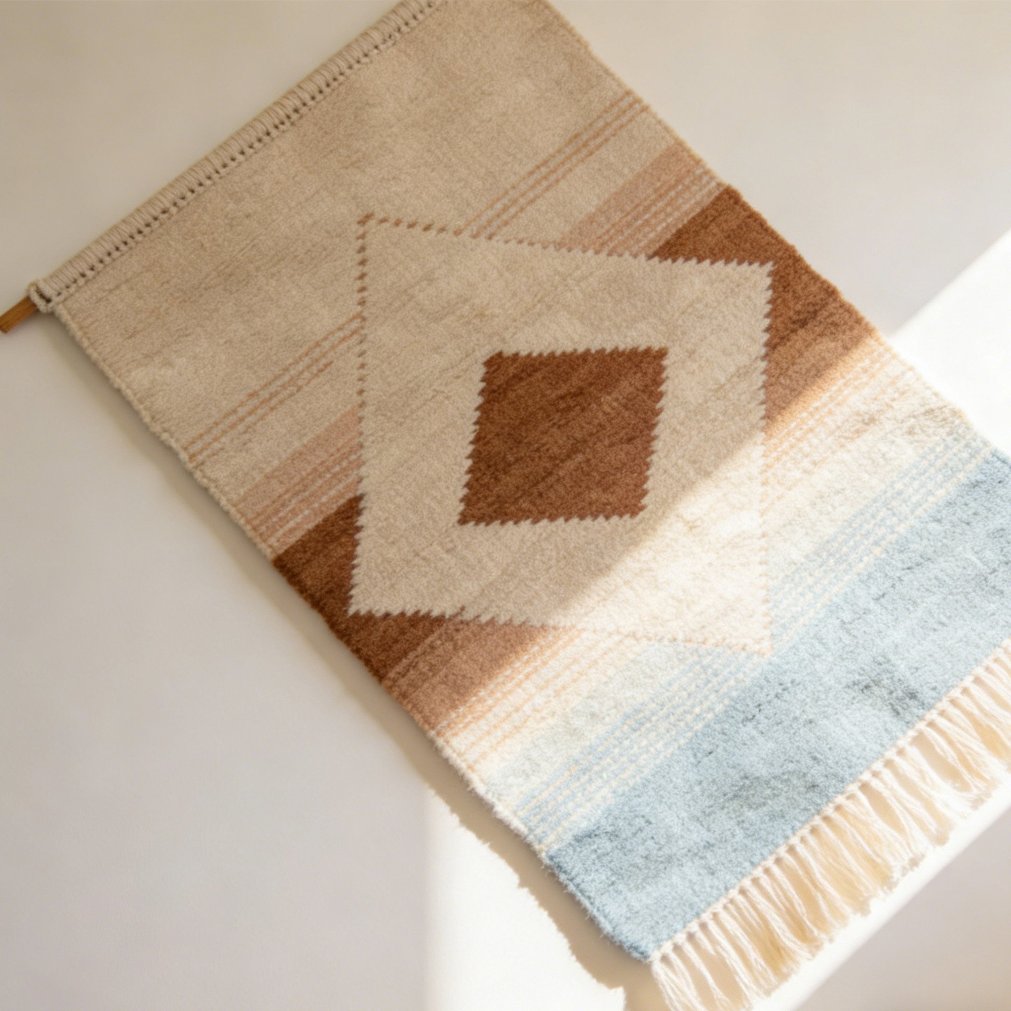 Elegant textile wall art for living room decor