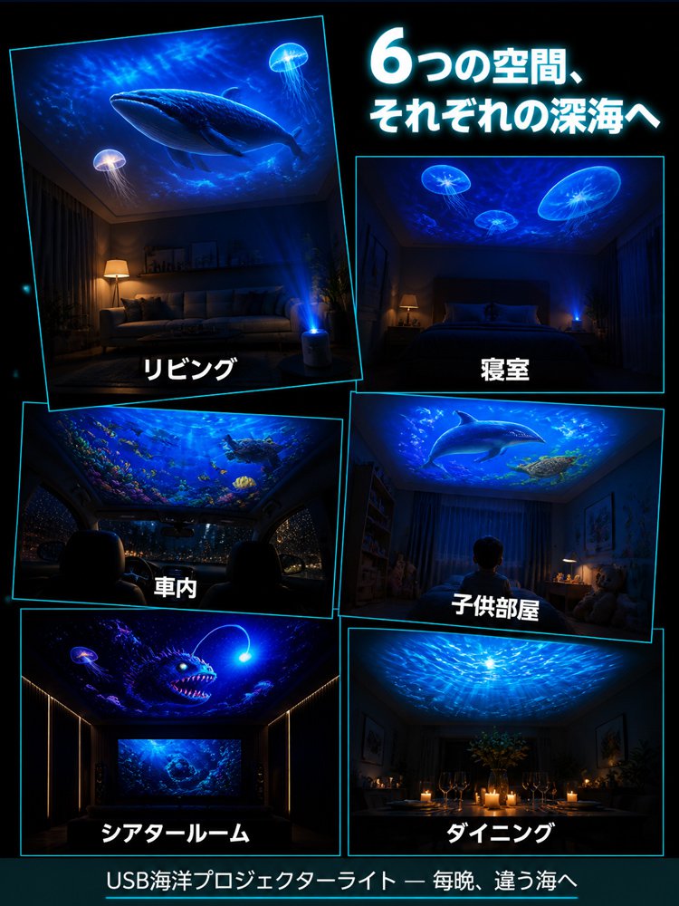 幻想的な星空プロジェクター