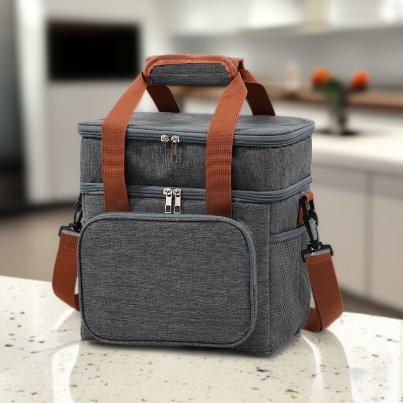 크로스바디 보온 도시락 가방