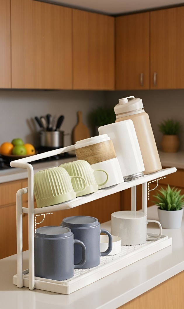 배수가 잘 되는 컵꽂이 바닥 디자인