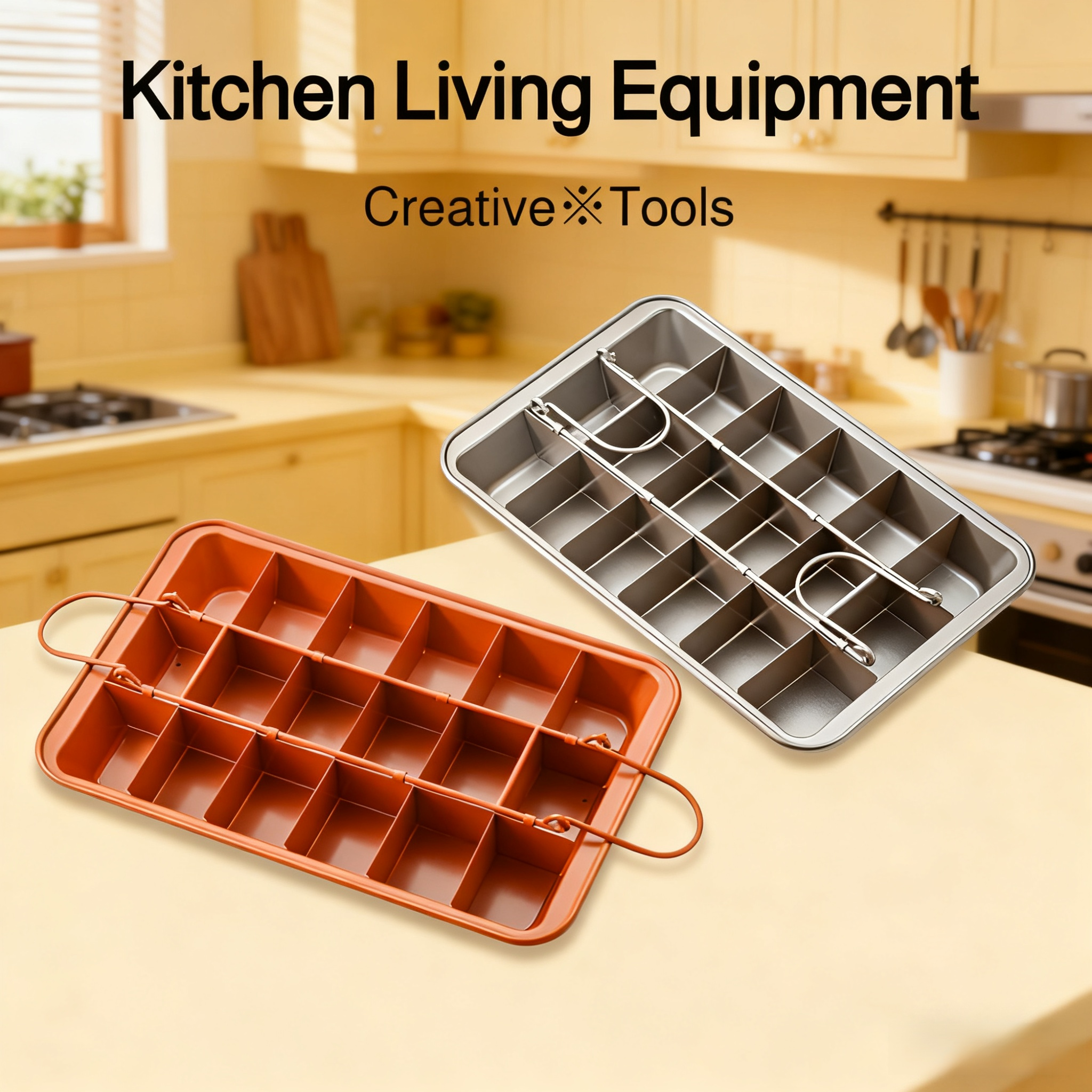 Square Non-stick Thickened Cake Pan with Easy Release Surface
